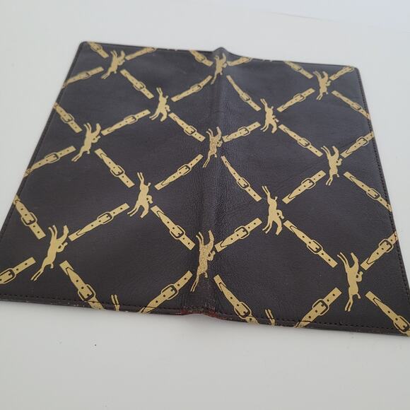 Longchamp Unisex Wallet Brown Bifold Soft Leather Folding Long Vintage Designer - Picture 7 of 10